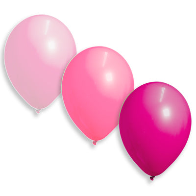 arche de ballons princesse doré chromé et rose framboise fushia