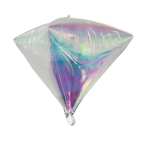 22 Inches Airfill Decor Only Pearl Lustrous Iridescent Diamond Balloon
