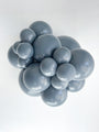 36" Gray Smoke Tuftex Latex Balloons (2 Per Bag) Manufacturer Inflated Image