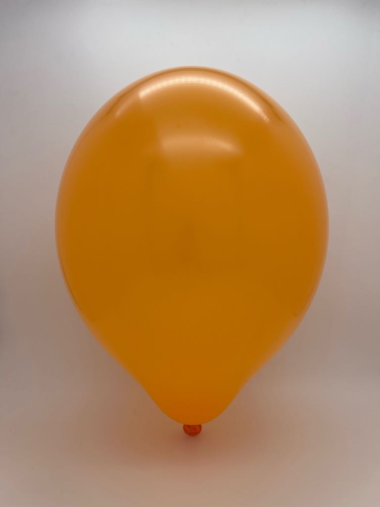Inflated Balloon Image 24" Cattex Premium Pumpkin Latex Balloons (1 Per Bag)