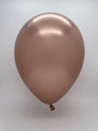 Inflated 7 inch chrome rose gold 100 count qualatex latex balloons 12936