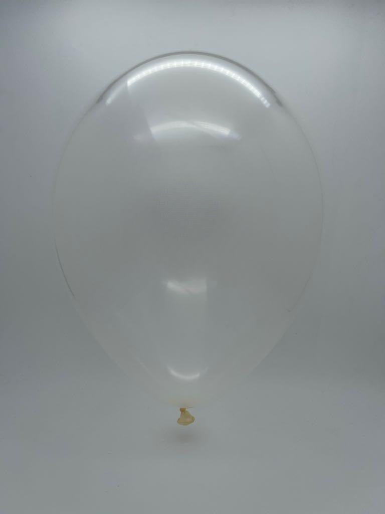 Inflated Balloon Image 17" Crystal Clear Tuftex Latex Balloons (50 Per Bag)