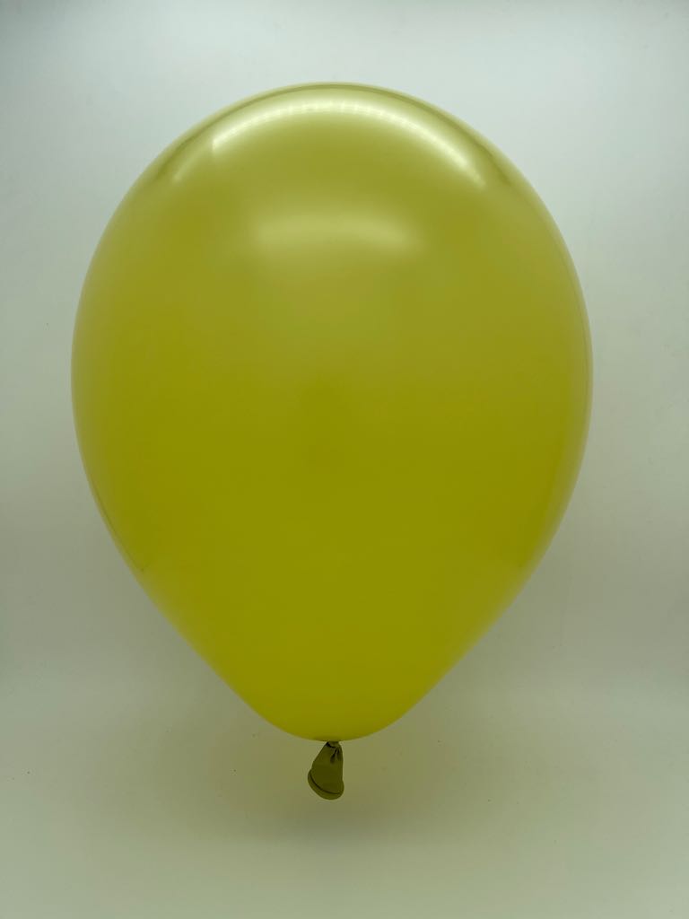 Inflated Balloon Image 9" Deco Olive Decomex Latex Balloons (100 Per Bag)