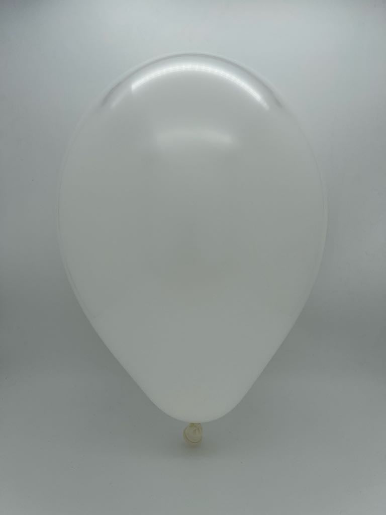 Inflated Balloon Image 160G Gemar Latex Balloons (Bag of 50) Modelling/Twisting White