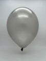 Inflated Balloon Image 17" Pearl Metallic Silver Tuftex Latex Balloons (50 Per Bag)
