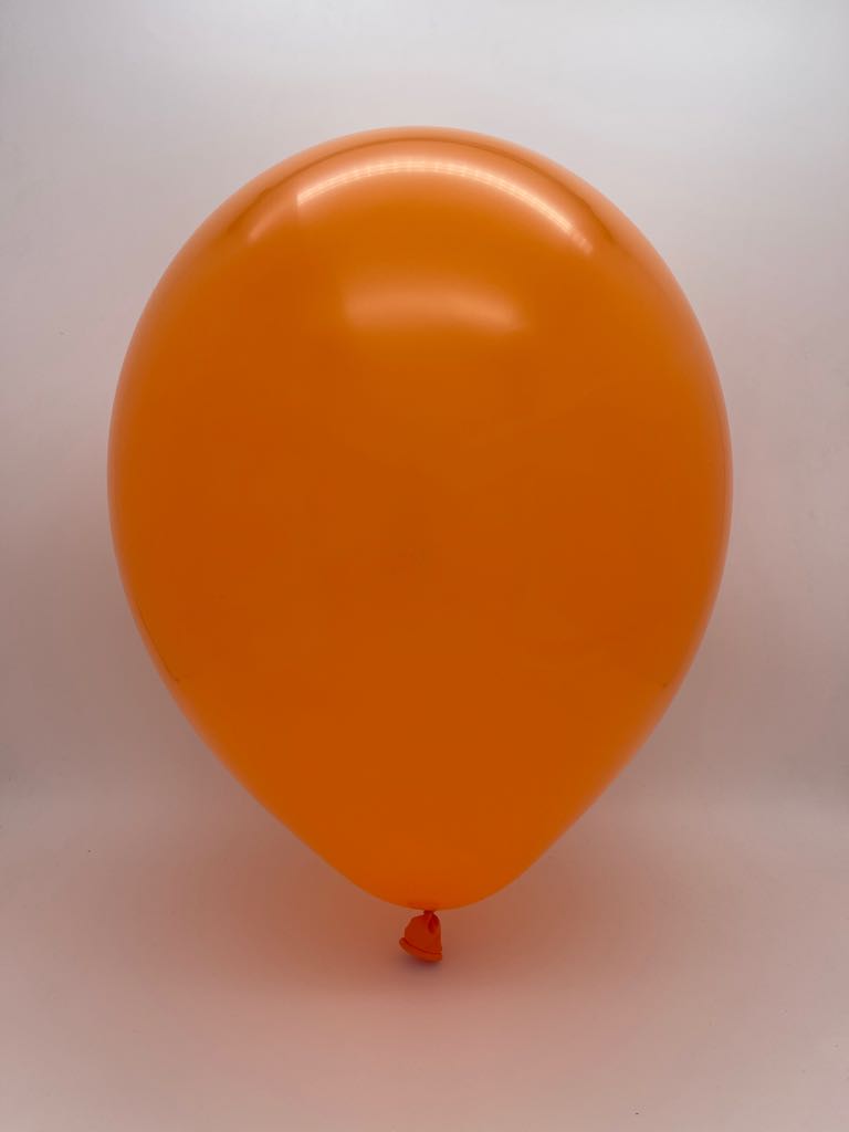 Inflated Balloon Image 360D Standard Orange Decomex Modelling Latex Balloons (50 Per Bag)