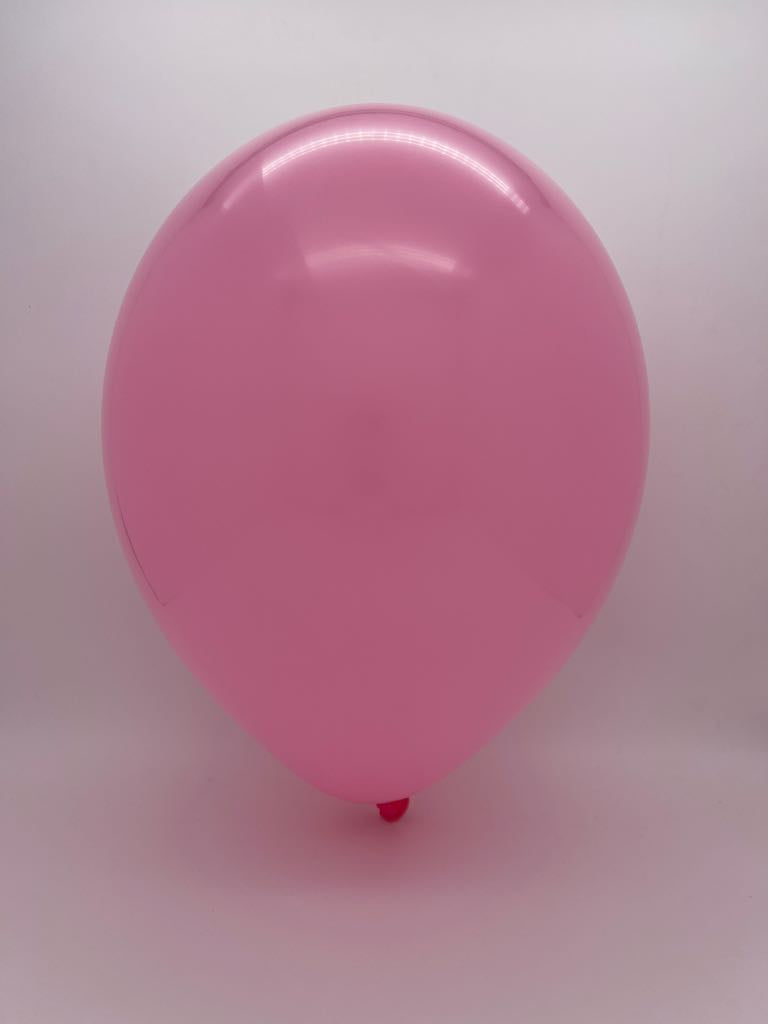 Inflated Balloon Image 5 Inch Tuftex Latex Balloons (50 Per Bag) Pink