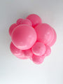 17" Standard Pink Tuftex Latex Balloons (50 Per Bag) Manufacturer Inflated Image