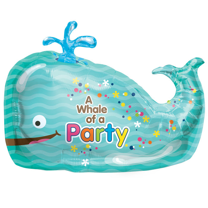 36" Foil Balloon Whale of a Party