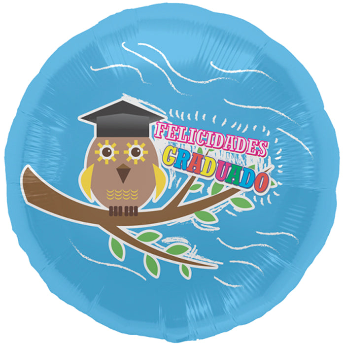 18" Foil Balloon Spanish Grad Owl