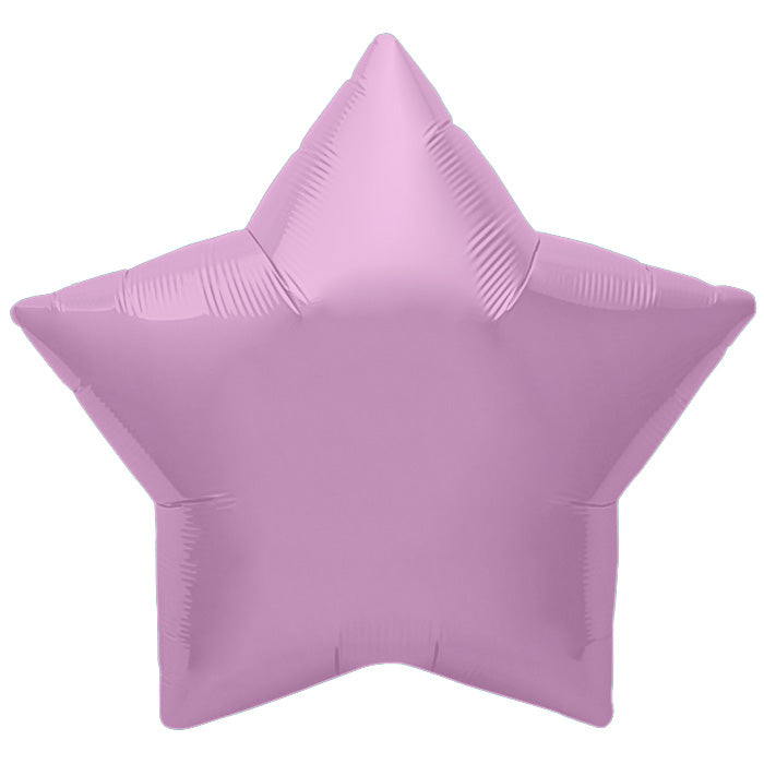 9" Airfill Only Northstar Brand Lilac Star Foil Balloon