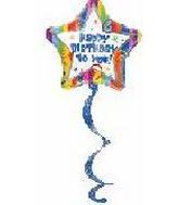 51" Coil Tail AirWalkers Happy Birthday Streamers Balloon