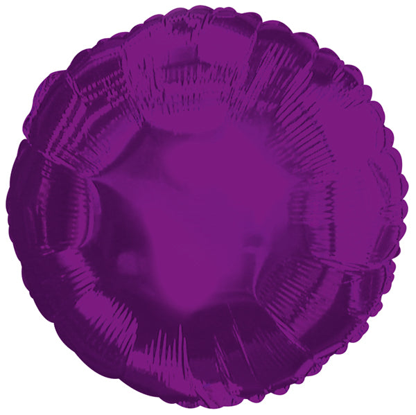 17" CTI Deep Purple Metallic Circle Balloon