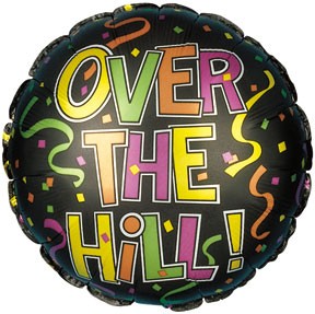 17" Over the Hill Festive Packaged Balloon