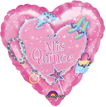 32" Sparkle Princess Mis Quince Balloon (Spanish) Balloon