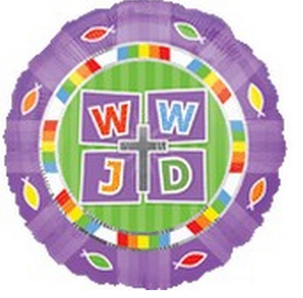 18" WWJD (What Would Jesus Do) Balloon