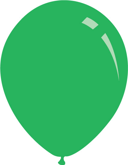 12" Standard Green Decomex Latex Balloons (100 Per Bag)