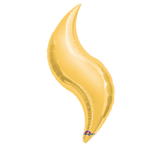36" SuperShape Gold Curve Balloon