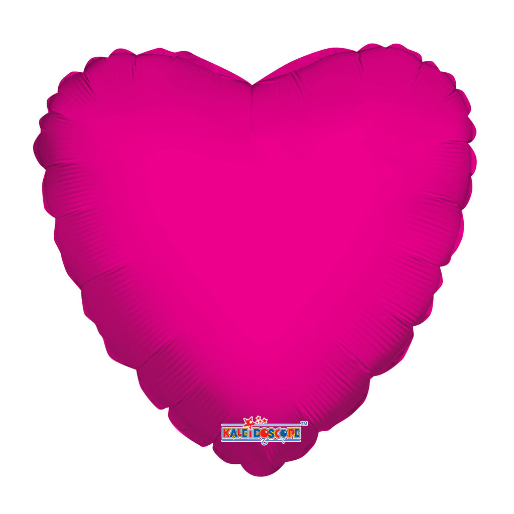 9" Airfill Only Hot Pink Heart Balloon