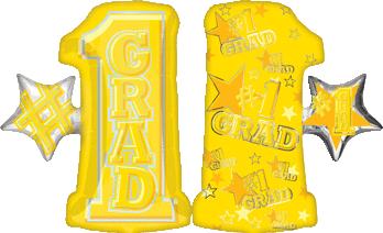 28" #1 Grade Shape Yellow Mylar Balloon