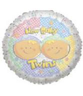 18" New Baby Twins (Unisex) Balloon