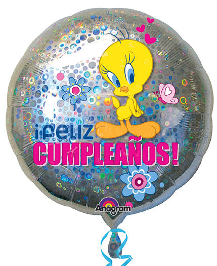18" Feliz Cumpleanos Tweety Balloon (Spanish)