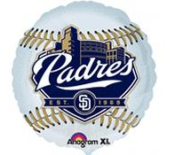 18" MLB San Diego Padres Baseball Balloon City Design