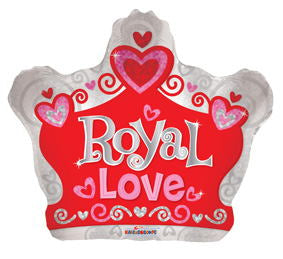 22" Royal Love Crown Shape Balloon