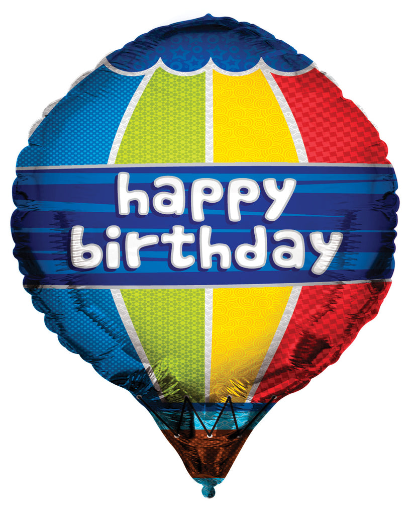 24 inch happy birthday hot air balloon 19381 24