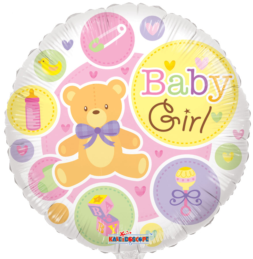 18" Baby Girl Gellibean Balloon