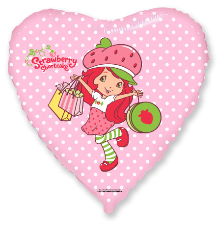 18" Strawberry Shortcake Shopping Foil Balloon
