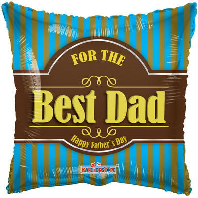 18" For The Best Dad Happy Father's Day Balloon