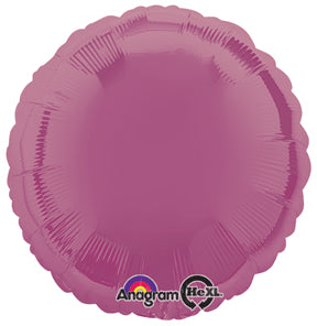 18" Metallic Lavender Circle Anagram Brand Balloon