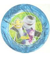 9" Airfill Only Shark Tale Blue Portrait Balloon