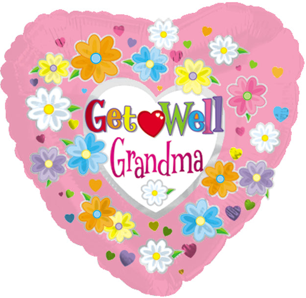 18" Get Well Grandma Balloon