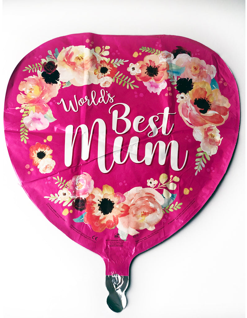 18" World's Best Mum Foil Balloon