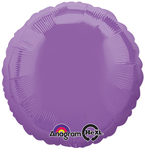 18" Spring Lilac Decorator Circle Anagram Brand Balloon
