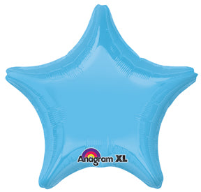 18" Pale Blue Decorator Star Anagram Brand Balloon