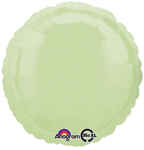 18" Leaf Green Decorator Circle Anagram Brand Balloon