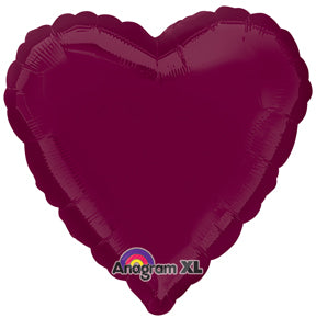 18" Berry Decorator Heart Anagram Brand Balloon