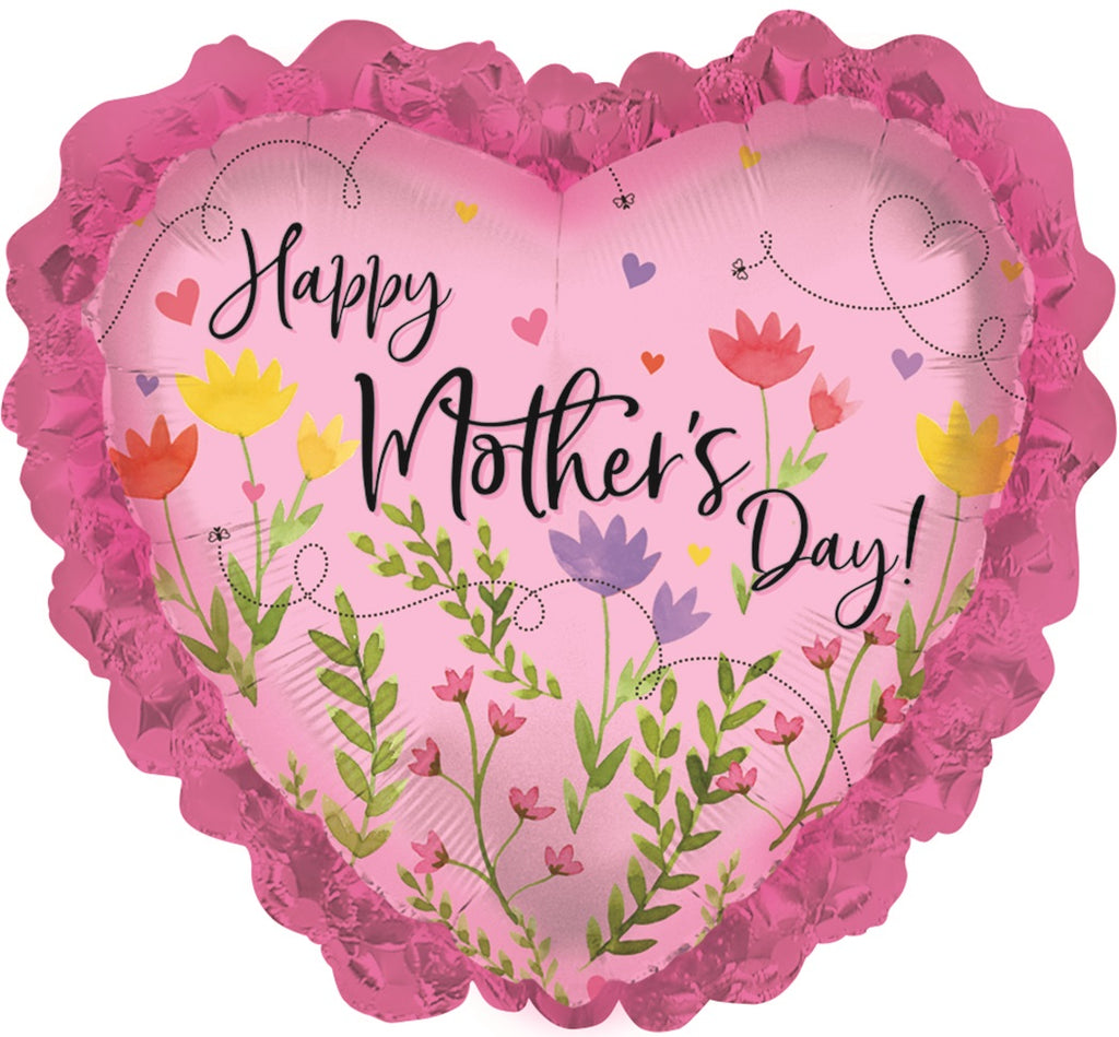 32" Happy Mother's Day Garden With Lace Foil Balloon