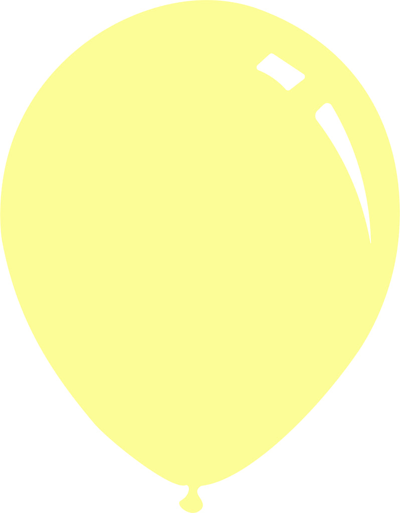5" Deco Yellowish Decomex Latex Balloons (100 Per Bag)