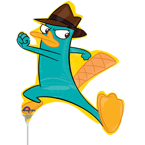 Mini Shape Airfill Only Agent P Phineas & Ferb Balloon