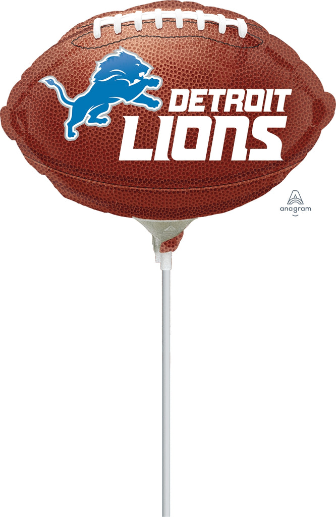 NFL Airfill Only Mini Shape Detroit Lions Football Balloon