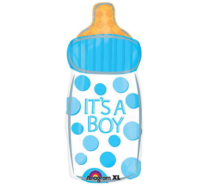 23" It's A Boy Baby Bottle Mylar Balloon