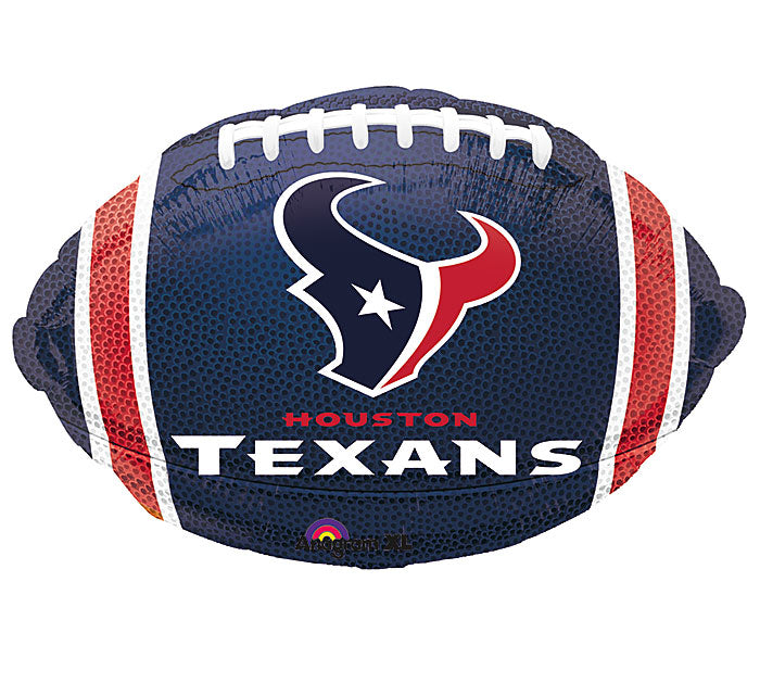Junior Shape Houston Texans NFL Football Team Colors Balloon
