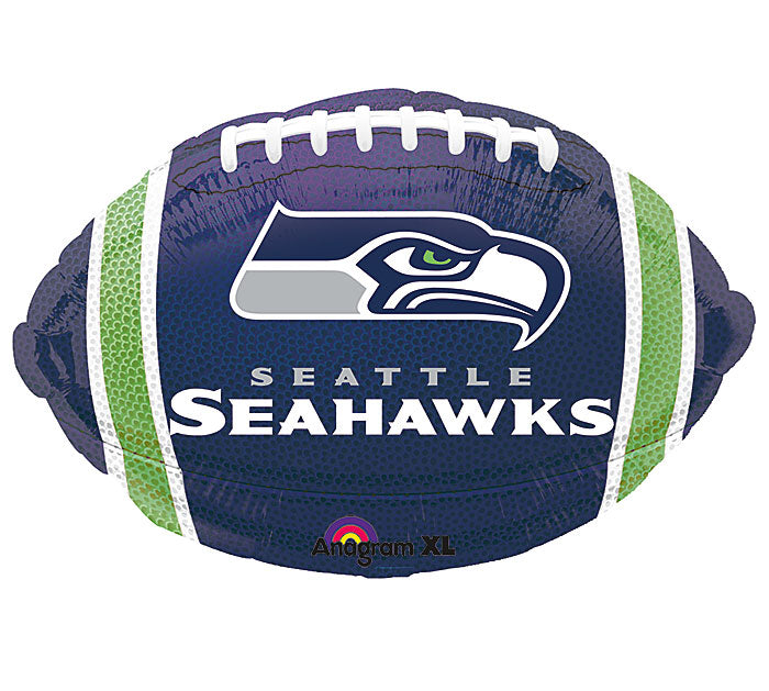 Junior Shape Seattle Seahawks NFL Football Team Colors Balloon