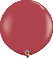 36" (3 Foot) Qualatex Latex Balloons Cranberry (2 Per Bag)
