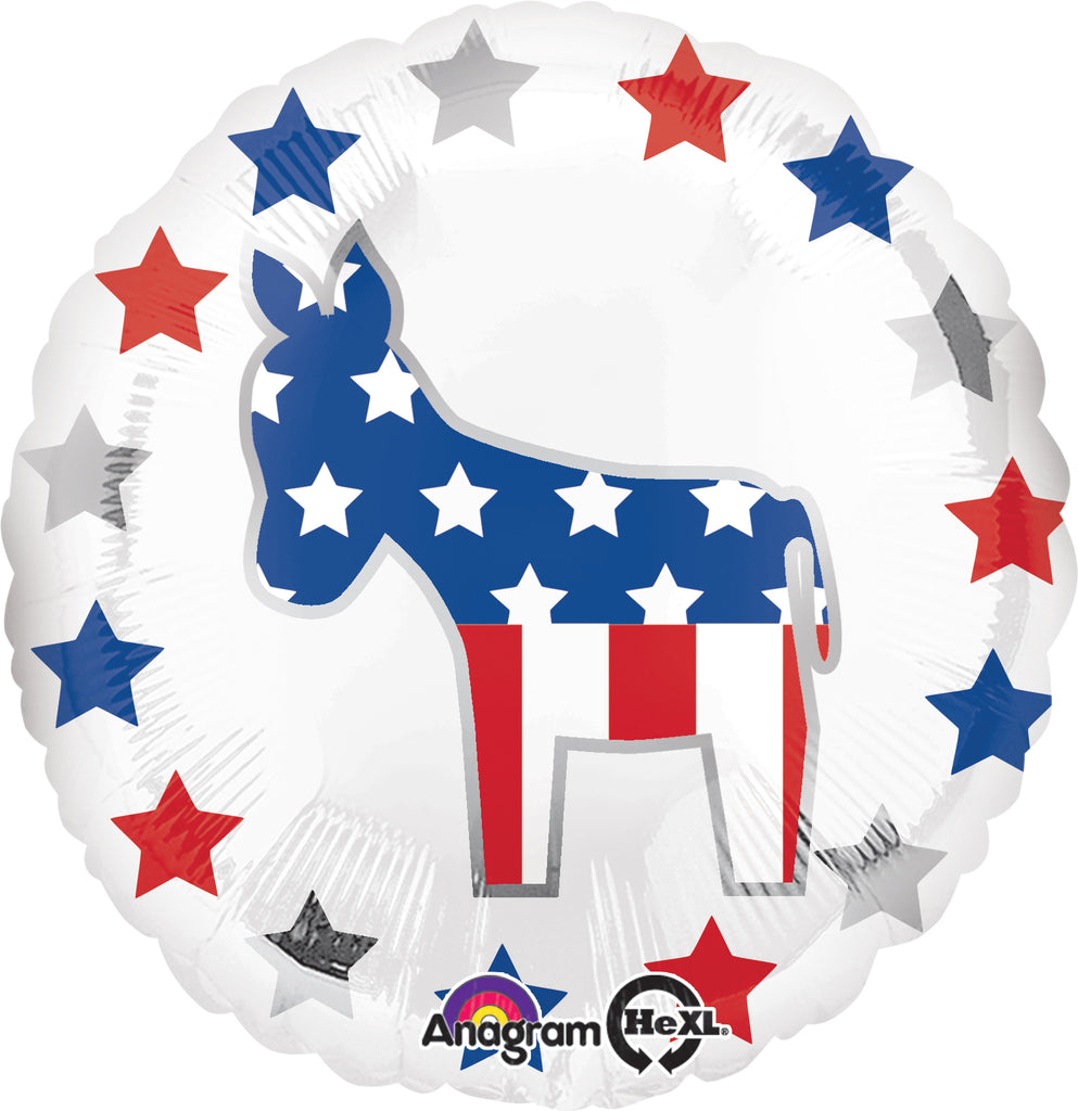 18" Election Donkey Balloon