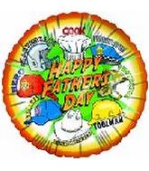 9" Airfill Only Happy Father's Day Hats Balloon